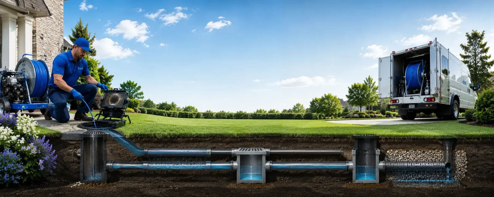 Outdoor drain cleaning information for Stroh, IN